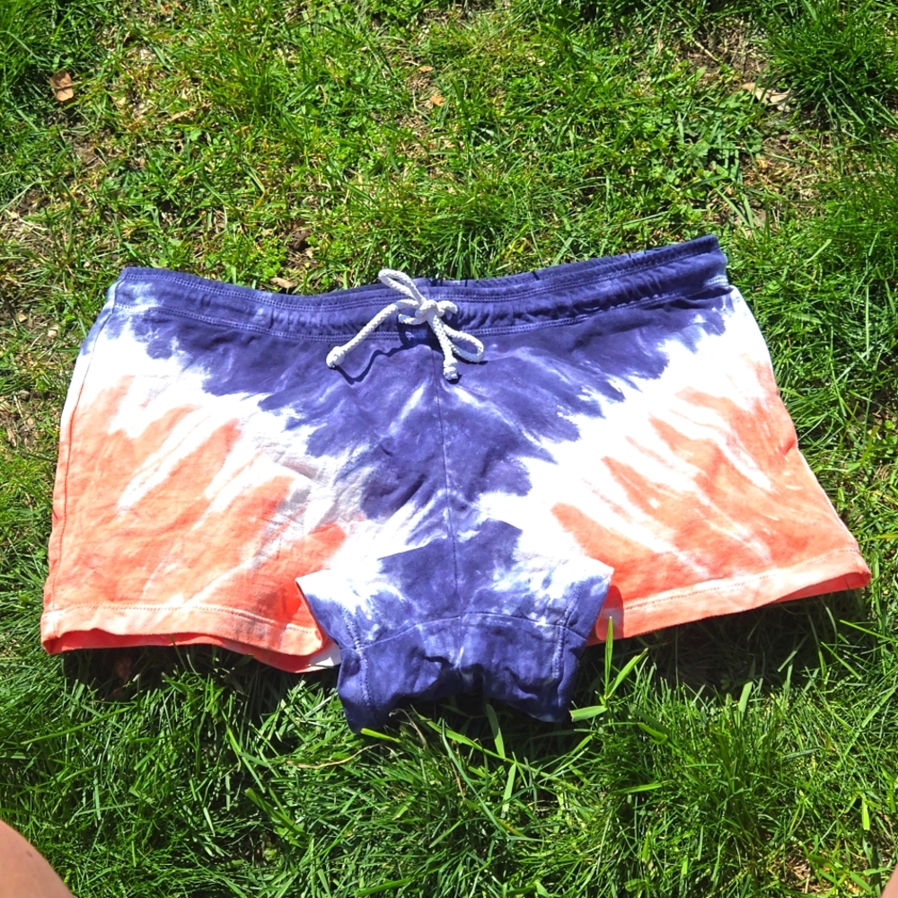 JENNI ▪︎ Women's Tie Dye Shorts w/ Elastic Waistband & Drawstring, Size Medium